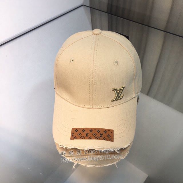 LV爆款男士帽子 路易威登暗紋提花2021早春棒球帽 LV做舊鴨舌帽  mm1264